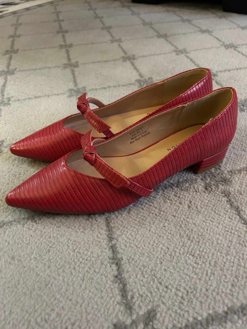Journee Collection Red Cait Flats with Pointed Toe